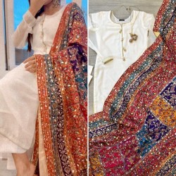 Heavy dupatta salwar suit set